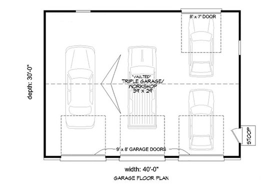 Floor Plan - Main Floor for Country House Plan #932-375, 0 bath