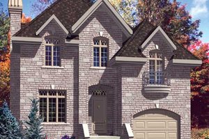 European Exterior - Front Elevation Plan #138-287