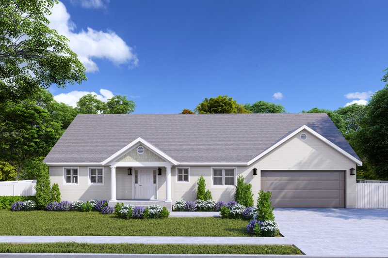 Architectural House Design - Exterior - Front Elevation 4 for Traditional House Plan #1060-20 - 5 bed, 5 bath