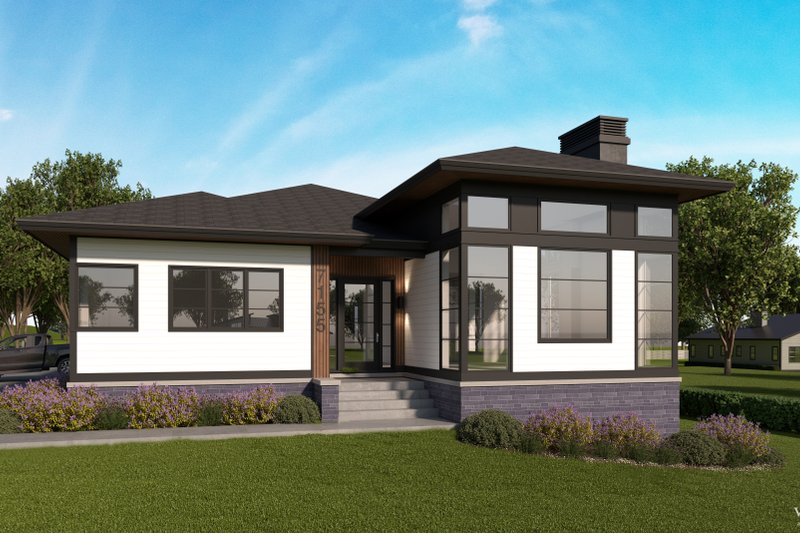 House Blueprint - Modern Exterior - Front Elevation Plan #928-394