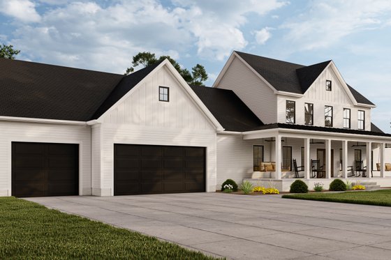 Exterior - Front Elevation 4 for Farmhouse House Plan #1089-29 - 3 bed, 2.5 bath