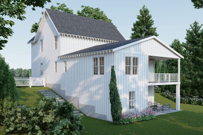 Dream House Plan - Exterior - Other Elevation for Farmhouse House Plan #461-92 - 5 bed, 3.5 bath