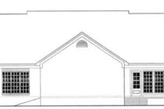 Exterior - Rear Elevation for Southern House Plan #406-239 - 3 bed, 2 bath