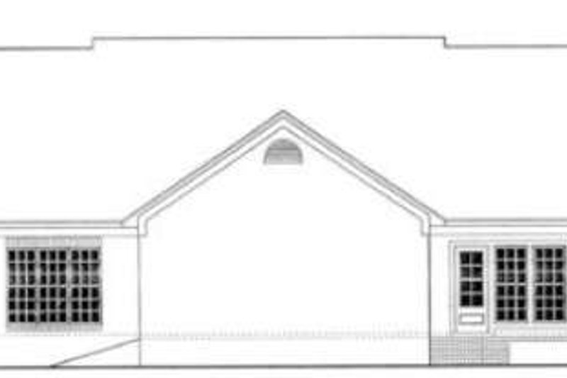 Dream House Plan - Exterior - Rear Elevation for Southern House Plan #406-239 - 3 bed, 2 bath