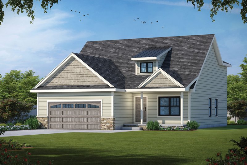 Dream House Plan - Cottage Exterior - Front Elevation Plan #20-2486