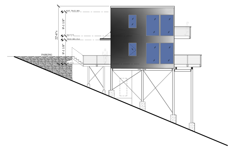 House Plan Design - Exterior - Other Elevation 11 for Modern House Plan #123-125 - 2 bed, 2 bath