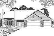 Traditional Style House Plan - 2 Beds 2 Baths 1254 Sq/Ft Plan #58-124 