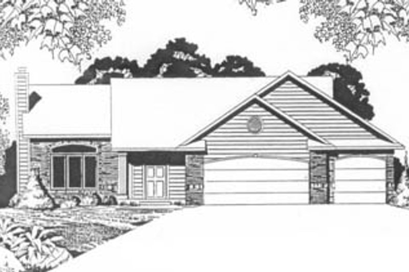 Traditional Style House Plan - 2 Beds 2 Baths 1254 Sq/Ft Plan #58-124
