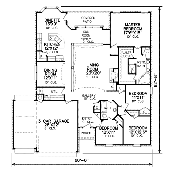 Traditional Floor Plan - Main Floor Plan #65-448
