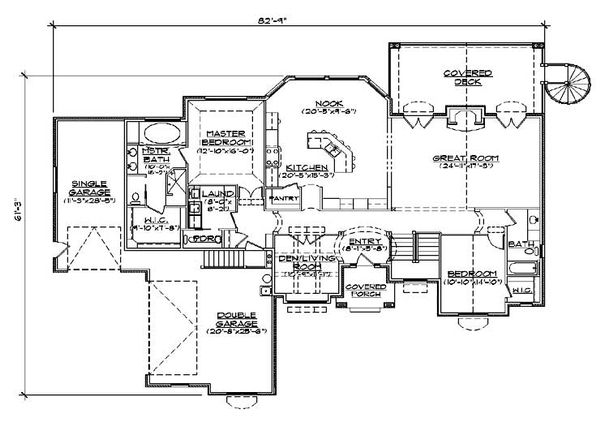 Dream House Plan - European Floor Plan - Main Floor Plan #5-359