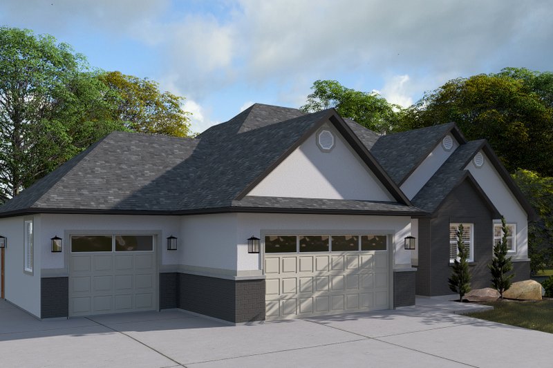 House Design - Exterior - Front Elevation 4 for Traditional House Plan #1060-221 - 3 bed, 2 bath