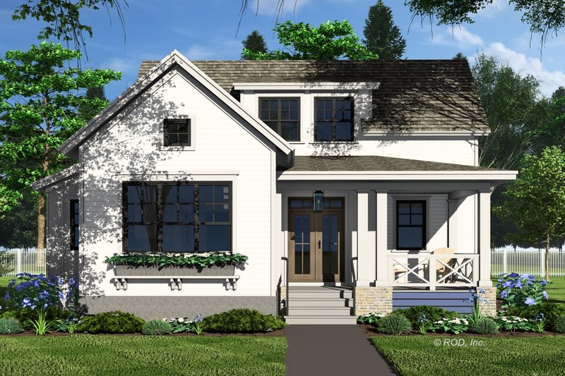 House Design - Exterior - Rear Elevation 1 for Farmhouse House Plan #51-1269 - 3 bed, 3.5 bath