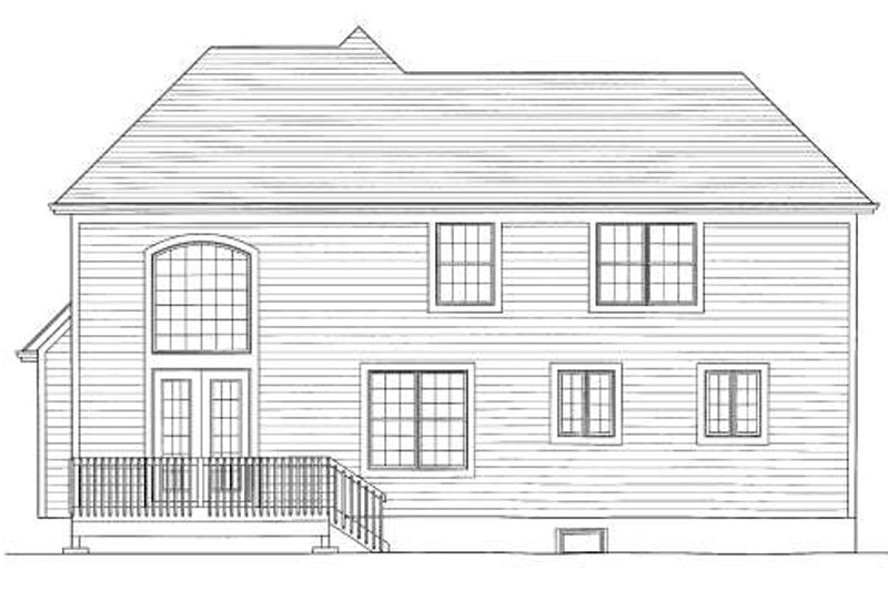 Home Plan - Exterior - Rear Elevation for Traditional House Plan #46-426 - 3 bed, 2.5 bath