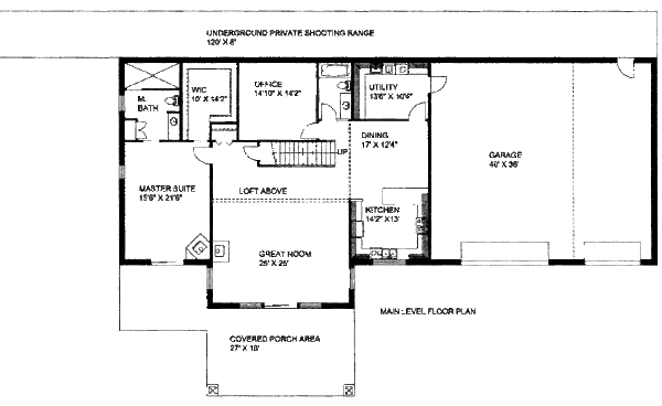 Bungalow Floor Plan - Main Floor Plan #117-621