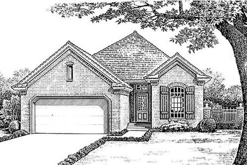 Dream House Plan - European Exterior - Front Elevation Plan #310-892