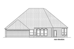 Exterior - Rear Elevation for European House Plan #84-532 - 4 bed, 0 bath