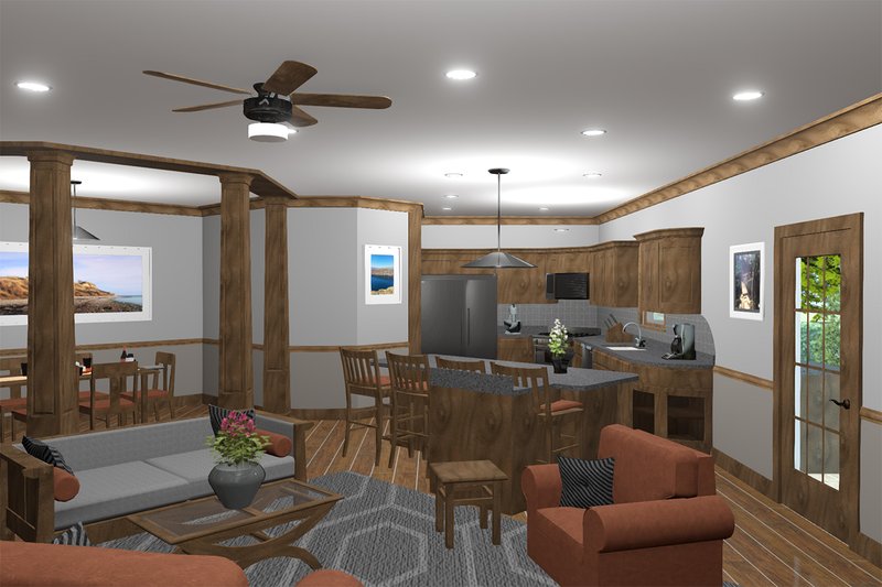 Dream House Plan - Family to Kitchen