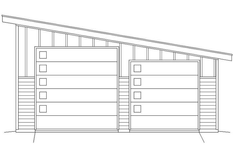 Architectural House Design - Exterior - Front Elevation 3 for Contemporary House Plan #932-109, 0 bath