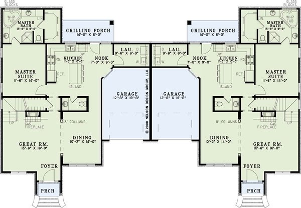 House Design - European Floor Plan - Main Floor Plan #17-2009