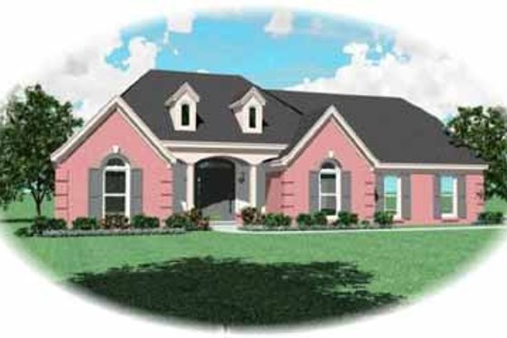 Exterior - Front Elevation for Traditional House Plan #81-324 - 3 bed, 2 bath