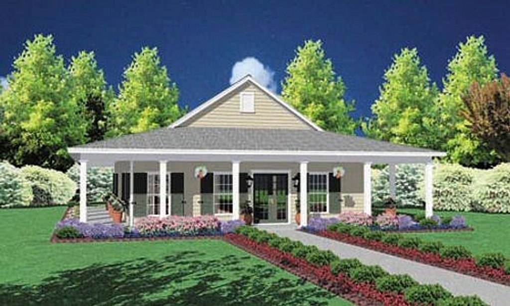 Southern Style House Plan - 3 Beds 2 Baths 1567 Sq/Ft Plan #36-136