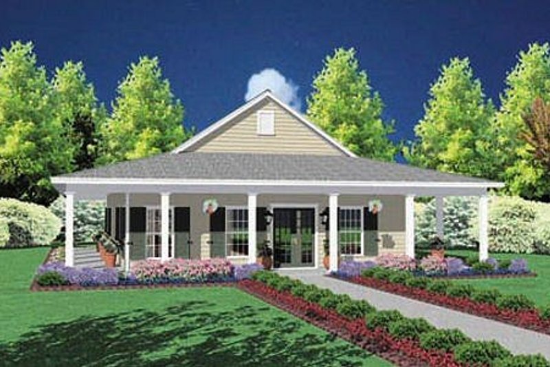 Home Plan - Southern Exterior - Front Elevation Plan #36-136