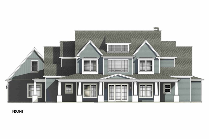 House Design - Exterior - Front Elevation 7 for Craftsman House Plan #1096-16 - 4 bed, 4.5 bath