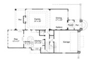 European Style House Plan - 4 Beds 4.5 Baths 4239 Sq/Ft Plan #411-719 