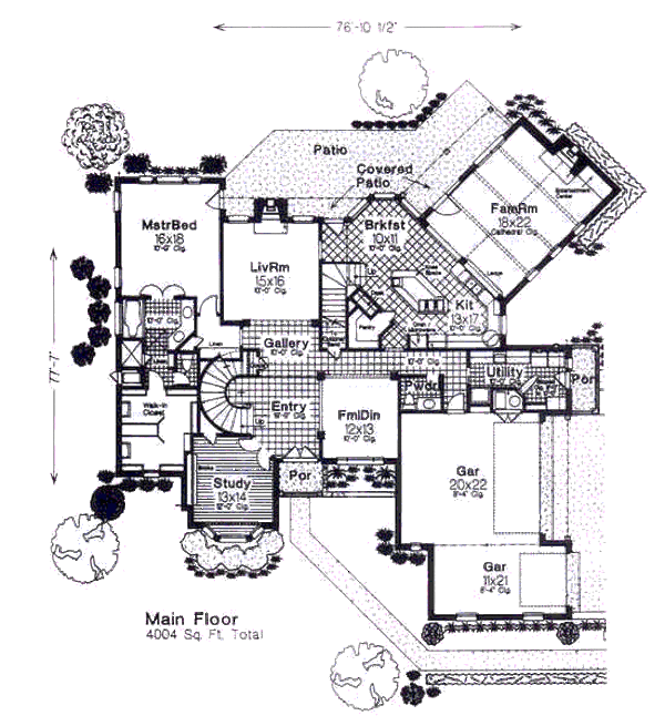 European Floor Plan - Main Floor Plan #310-951