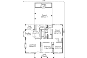 Southern Style House Plan - 3 Beds 2 Baths 1726 Sq/Ft Plan #406-239 