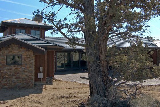 Exterior - Other Elevation 1 for Adobe / Southwestern House Plan #892-6 - 3 bed, 3.5 bath