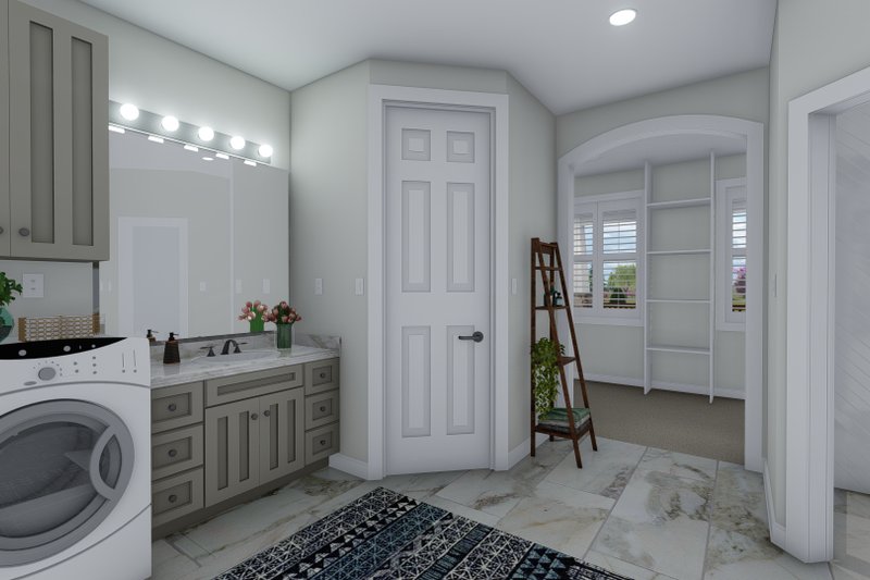 House Blueprint - Interior - Master Bathroom 1 for Craftsman House Plan #1060-106 - 5 bed, 4 bath