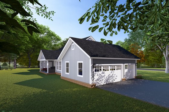 Exterior - Other Elevation 4 for Farmhouse House Plan #513-2172 - 3 bed, 4 bath