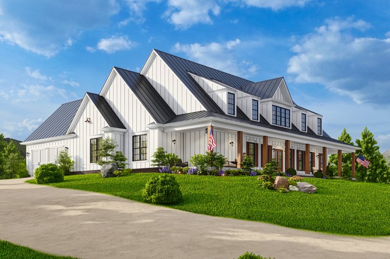 House Blueprint - Exterior - Other Elevation for Farmhouse House Plan #54-587 - 3 bed, 3.5 bath