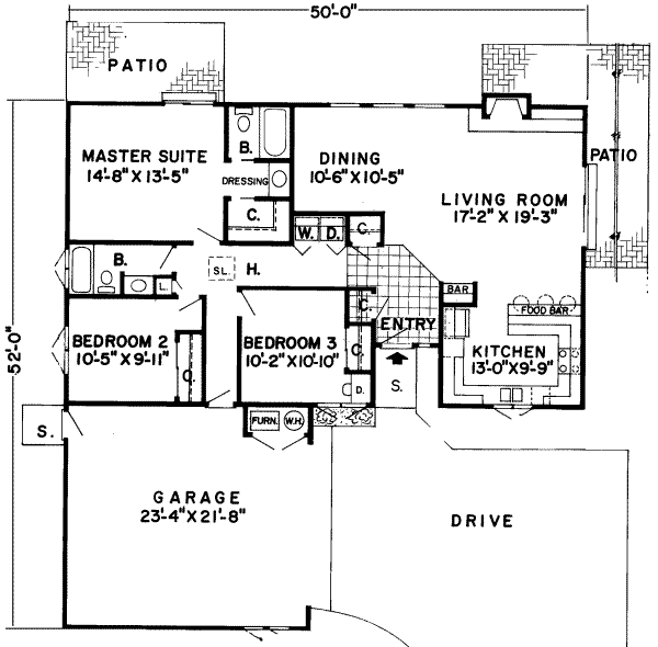 Modern Floor Plan - Main Floor Plan #312-103