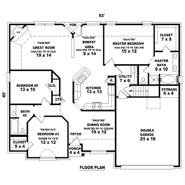 European Floor Plan - Main Floor Plan #81-1473