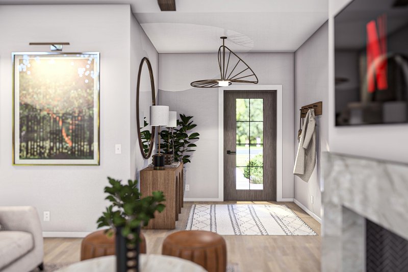 House Design - Interior - Entry for Traditional House Plan #455-432 - 3 bed, 2 bath
