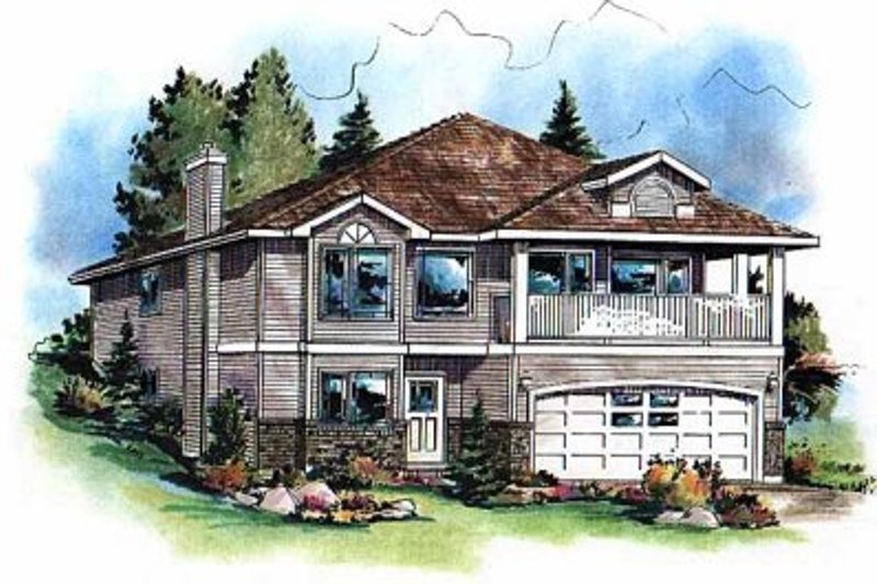 House Blueprint - Traditional Exterior - Front Elevation Plan #18-1007