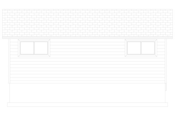 Exterior - Other Elevation 4 for Traditional House Plan #1060-92, 0 bath