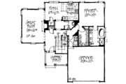 European Style House Plan - 3 Beds 2.5 Baths 1818 Sq/Ft Plan #20-244 