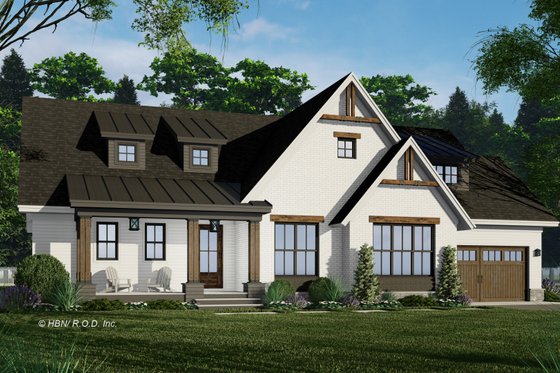 Exterior - Front Elevation 3 for Farmhouse House Plan #51-1246 - 3 bed, 2 bath