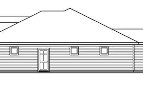 Exterior - Other Elevation 1 for Traditional House Plan #124-597 - 3 bed, 2.5 bath