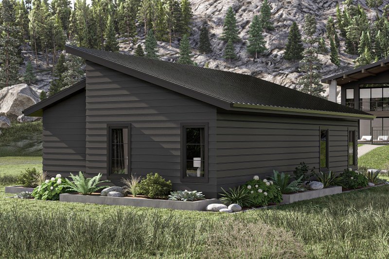 House Blueprint - Exterior - Other Elevation 1 for Modern House Plan #455-441 - 1 bed, 1 bath