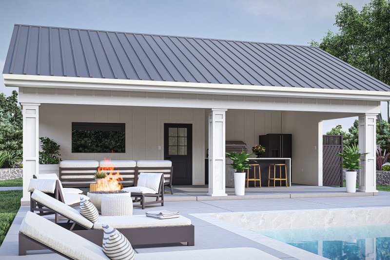 House Plan Design - Modern Exterior - Front Elevation Plan #455-471