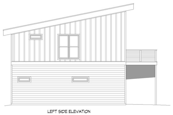Exterior - Other Elevation for Southern House Plan #932-821 - 2 bed, 1.5 bath