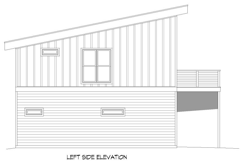 House Blueprint - Exterior - Other Elevation for Southern House Plan #932-821 - 2 bed, 1.5 bath