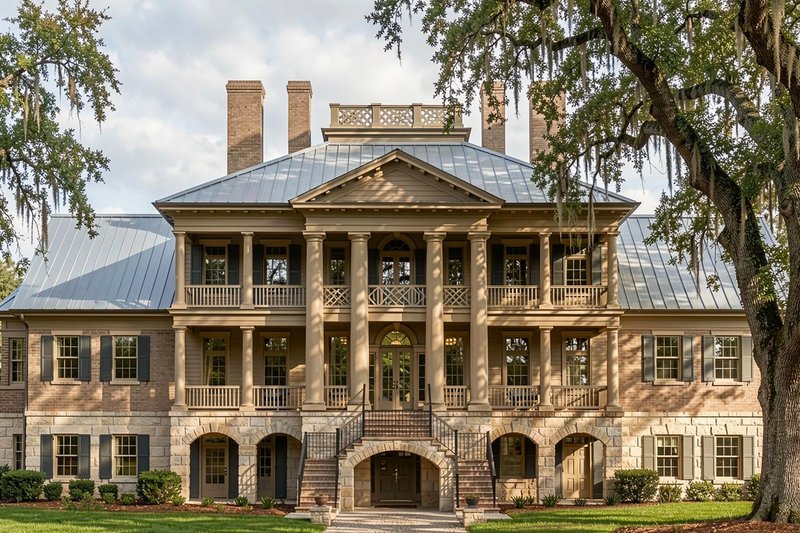House Design - Photo 3 for Classical House Plan #137-211 - 5 bed, 6 bath