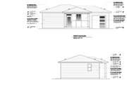 Contemporary Style House Plan - 1 Beds 1 Baths 644 Sq/Ft Plan #53-666 Exterior 