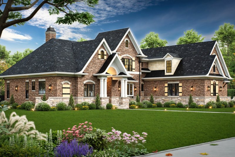 Dream House Plan - Exterior - Front Elevation 7 for European House Plan #119-420 - 3 bed, 2 bath