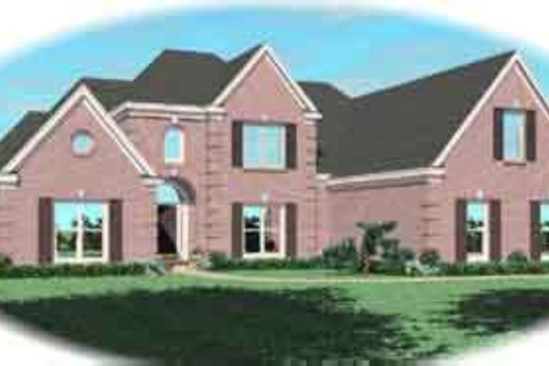 Traditional Style House Plan - 4 Beds 3.5 Baths 3764 Sq/Ft Plan #81-607
